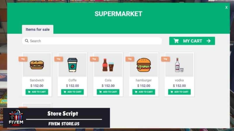 Attractive FiveM Store Script