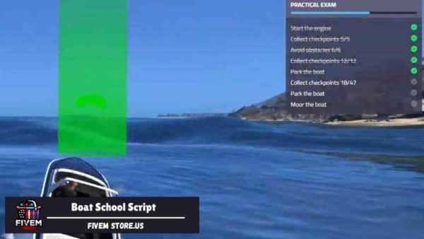Attractive FiveM Boat School Script