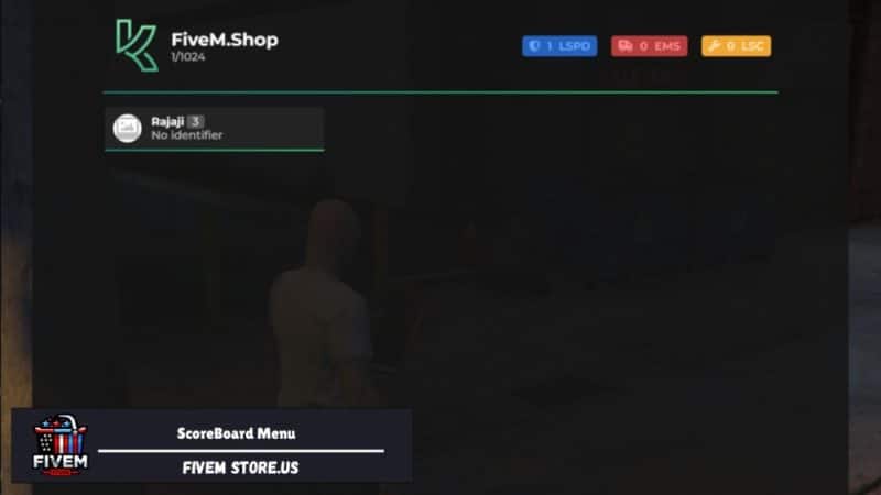 Attractive FiveM Score Board Menu