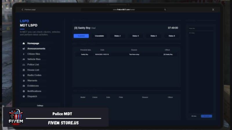 Grateful FiveM Police MDT