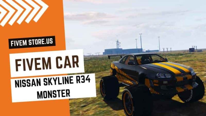 best FiveM Nissan Skyline R34 Monster Car