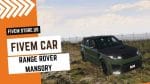 best Range Rover MANSORY FiveM
