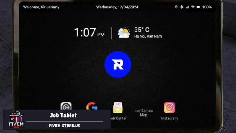 Beautiful FiveM Job Tablet