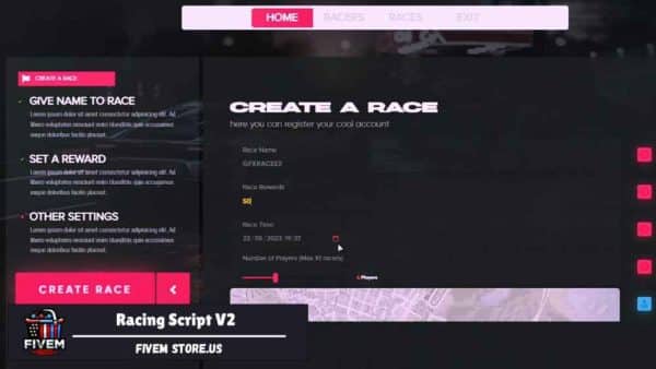 Beautiful Racing Script FiveM