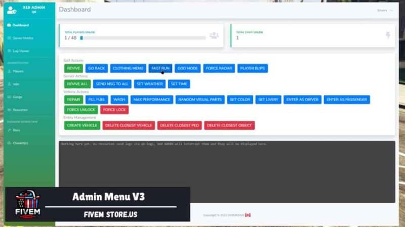 Attractive FiveM Menu Admin