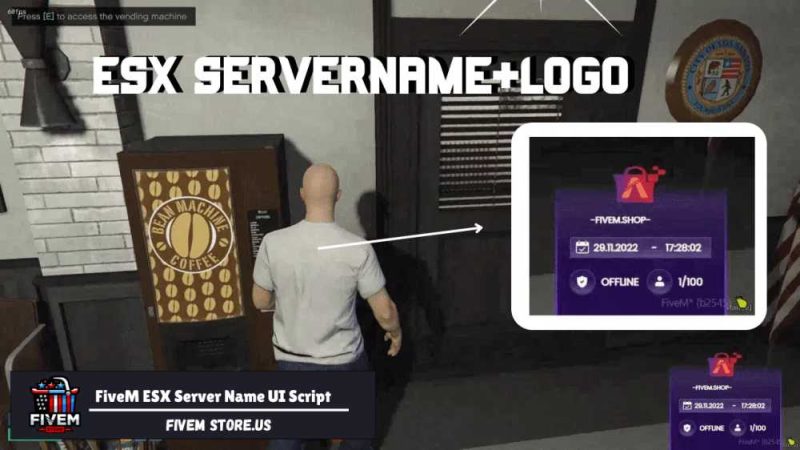 FiveM ESX Server Name UI Script