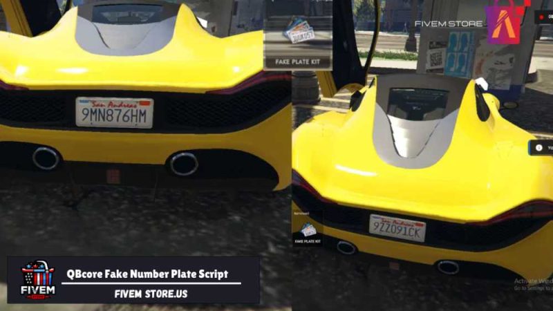 FiveM QBcore Fake Number Plate Script