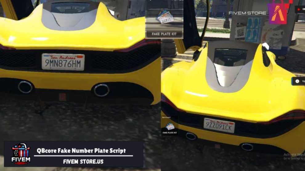 FiveM QBcore Fake Number Plate Script