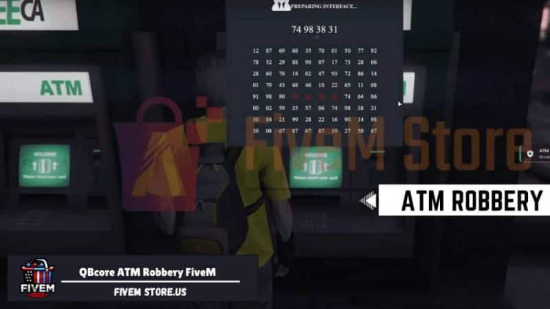 QBcore ATM Robbery FiveM