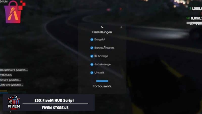 ESX FiveM HUD Script