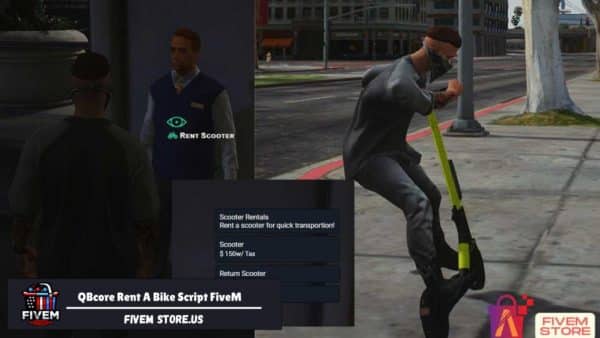 QBcore Rent A Bike Script FiveM