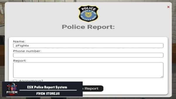ESX Police Report System FiveM