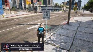 QBcore Signboard Robbery FiveM Script