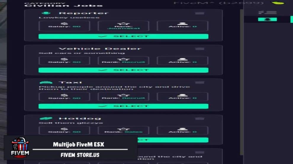 Multijob FiveM ESX