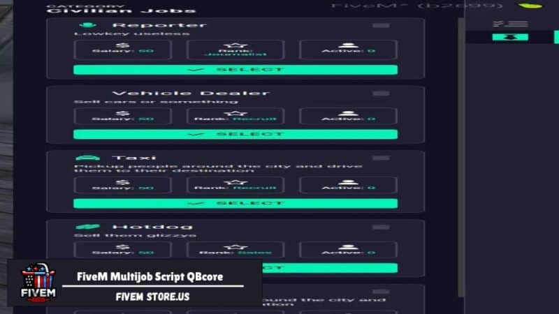 FiveM Multijob Script QBcore